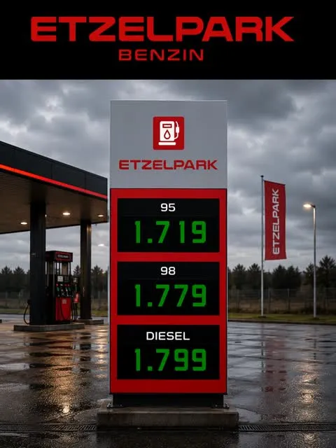 Instagram-Beitrag von Etzelpark Benzin vom 27.06.2026: Aktuelle Preise